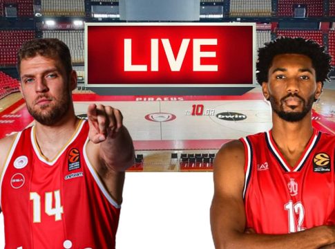 LIVE: Ολυμπιακός – Αρμάνι Μιλάνο