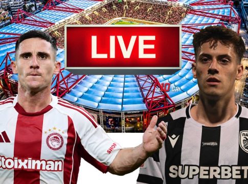 LIVE: Ολυμπιακός – ΠΑΟΚ