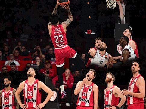 Ολυμπιακός: Οι 24 πόντοι του Ντόρσεϊ, ο κυρίαρχος Μιλουτίνοφ και το +36.4 του Τζόσεφ (vid)