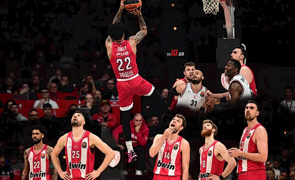 Ολυμπιακός: Οι 24 πόντοι του Ντόρσεϊ, ο κυρίαρχος Μιλουτίνοφ και το +36.4 του Τζόσεφ (vid)