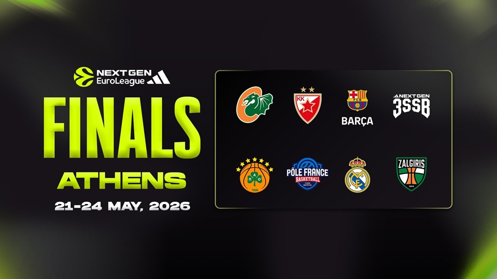 Adidas NextGen Euroleague Finals: Οι όμιλοι και το πρόγραμμα των αγώνων στην Αθήνα