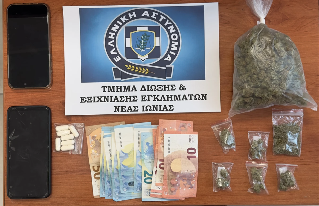 Δύο συλλήψεις για διακίνηση ναρκωτικών σε Νέα Ιωνία και Αχαρνές