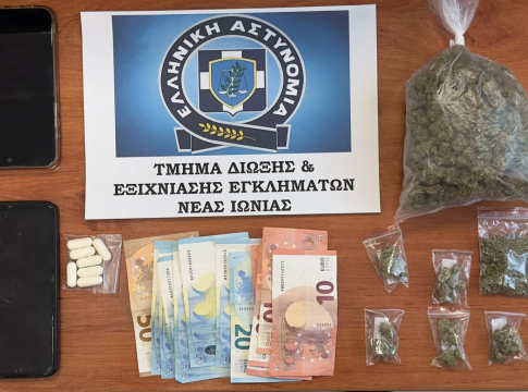 Δύο συλλήψεις για διακίνηση ναρκωτικών σε Νέα Ιωνία και Αχαρνές