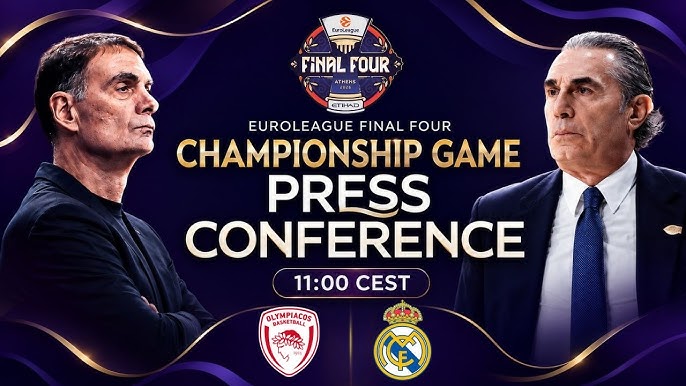 Live streaming η συνέντευξη Τύπου του τελικού του Final Four της Euroleague