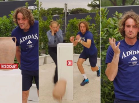 Ο Τσιτσιπάς… σπάει «αρχαίο βάζο» και παθαίνει σοκ: Η φάρσα που του σκάρωσαν στη Ρώμη (vids)