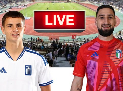 LIVE: Ελλάδα – Ιταλία