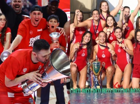Ολυμπιακός: Ο κορυφαίος πολυαθλητικός σύλλογος – Τρία πρωταθλήματα και ένα ευρωπαϊκό σε 9 μέρες! (pics)