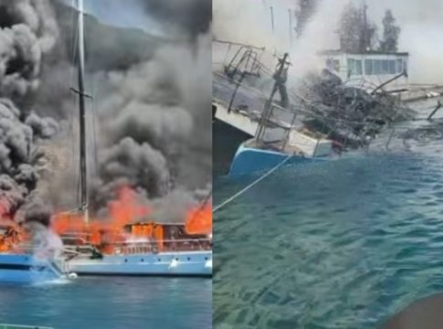 Στιγμές αγωνίας στους Παξούς: Συγκινεί ο καπετάνιος-ήρωας που έσωσε τους τουρίστες πριν βουτήξει στη θάλασσα – Βίντεο
