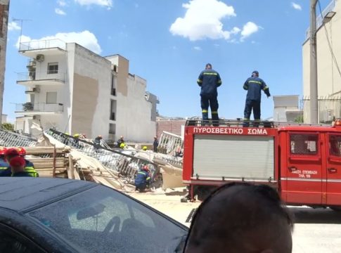 Πετράλωνα: Κατάρρευση πολυκατοικίας στην οδό Αλκμήνης