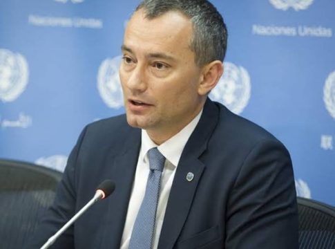 Ο ύπατος εκπρόσωπος του Συμβουλίου Ειρήνης για τη Γάζα, Νικολάι Μλάντενοφ, σε επίσκεψη στο Μαρόκο