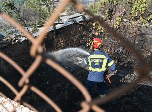 Οι περιοχές σε πολύ υψηλό κίνδυνο πυρκαγιάς την Πέμπτη – Ο χάρτης πρόβλεψης της Πολιτικής Προστασίας