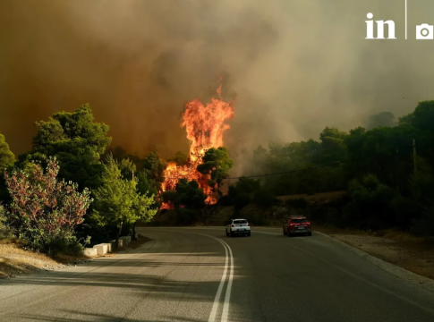 Πόρτο Γερμενό: Σοκαριστικές εικόνες από το πύρινο μέτωπο
