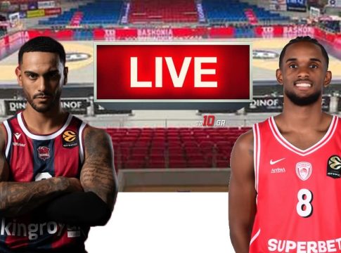 LIVE: Μπασκόνια – Ολυμπιακός