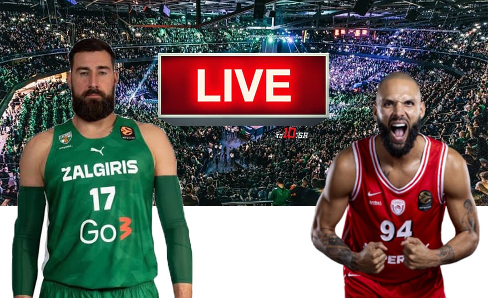 LIVE: Ζάλγκιρις Κάουνας – Ολυμπιακός