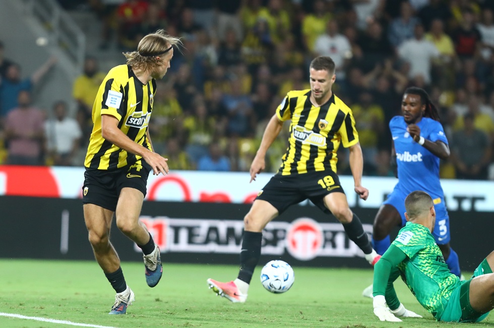 Έκανε το 1-0 ο Βάργκα για την ΑΕΚ κόντρα στον Άρη (vid)