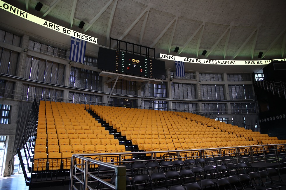Άρης: Φωτογραφίες από το ανανεωμένο «Nick Galis Hall» – Η νέα κερκίδα, η νέα φανέλα και η αυξημένη χωρητικότητα
