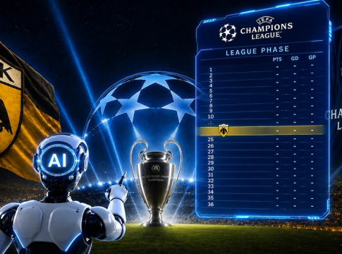ΑΕΚ Champions League: Το AI βρήκε τη θέση που θα τερματίσει η «Ένωση» στη League Phase