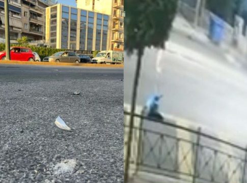 Σοκαριστικό βίντεο από τη στιγμή του τροχαίου στη λεωφόρο Αλεξάνδρας