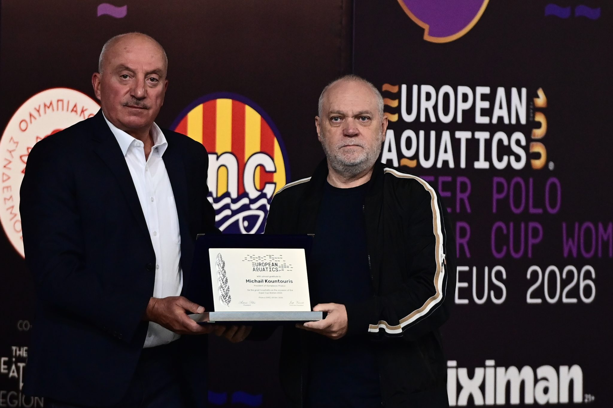 European Aquatics: Βράβευσε τον Μιχάλη Κουντούρη για την εξαιρετική διοργάνωση (pic)