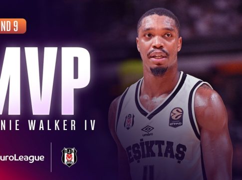 Ο Λόνι Γουόκερ MVP της 9ης αγωνιστικής στη Euroleague