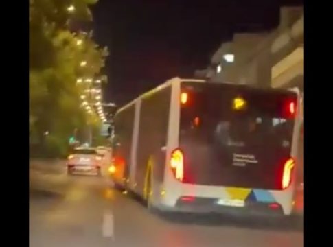Βίντεο ντοκουμέντο με το αστικό λεωφορείο που έκανε επικίνδυνους ελιγμούς και παραβίασε κόκκινα φανάρια στη Μεσογείων