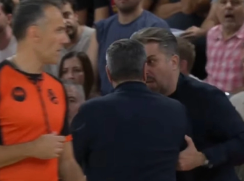 Στιγμή έντασης με Παππά και Μπαφέ στον πάγκο του Ολυμπιακού – Τι ακριβώς συνέβη